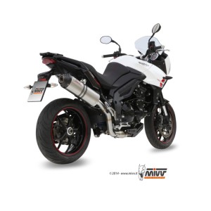 Mivv Slip-On Oval titan con tapa carbono Triumph Tiger 1050 Sport 2013-16