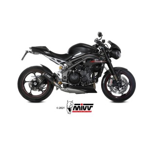 Mivv Slip-On Mk3 carbono Triumph Speed Triple R / S / RS 2018-20