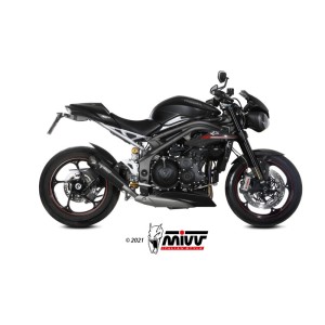 Mivv Slip-On X-M5 black Triumph Speed Triple R / S / RS 2018-20
