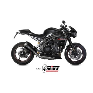 Mivv Slip-On Delta Race black Triumph Speed Triple R / S / RS 2018-20