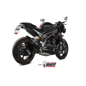 Mivv Slip-On Delta Race black Triumph Speed Triple R / S / RS 2018-20
