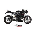 Mivv Slip-On Delta Race black Triumph Street Triple R / S / RS 2017-23