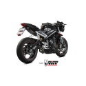 Mivv Slip-On Delta Race black Triumph Street Triple R / S / RS 2017-23