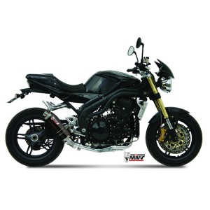 Mivv Slip-On GP black Triumph Speed Triple 2005-06
