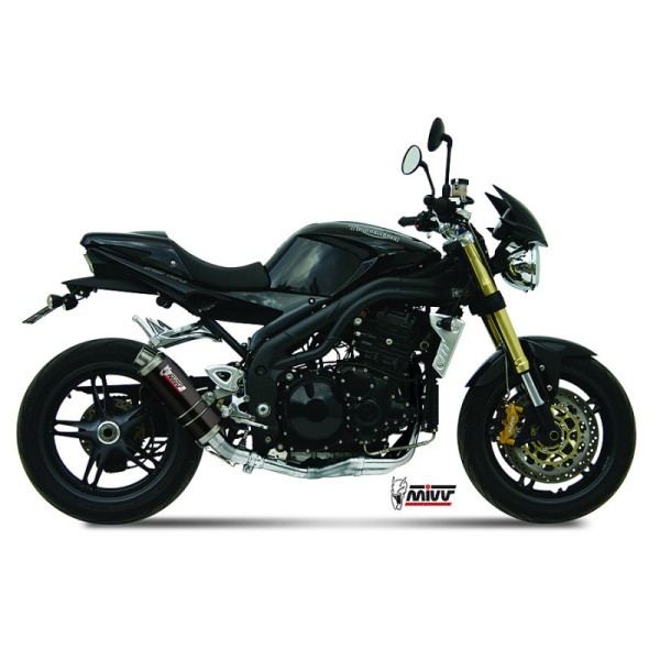 Mivv Slip-On GP black Triumph Speed Triple 2005-06