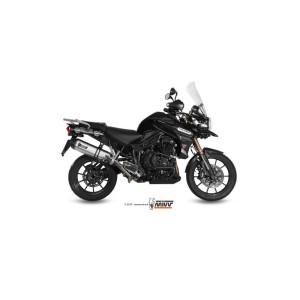 Mivv Slip-On Speed edge St. Steel con tapa carbono Triumph Tiger Explorer 1200 2012-15