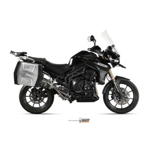 Mivv Slip-On Speed edge St. Steel con tapa carbono Triumph Tiger Explorer 1200 2012-15