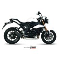 Mivv Slip-On Suono black con tapa carbono Triumph Speed Triple 2011-15