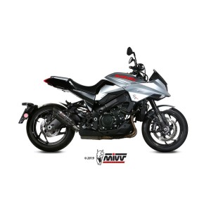 Mivv Slip-On Suono Black con tapa carbono Suzuki GSX-S 1000 Katana 2019-25