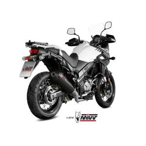 Mivv Full system 2x1 Oval carbono con tapa carbono Suzuki DL V-Strom 650 / XT 2017-24