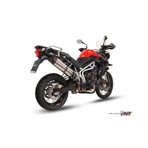 Mivv Slip-On Suono St. Steel con tapa carbono Triumph Tiger 800 XC/XR/XRx/XCx/XRT/XCA 2011-16