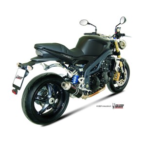 Mivv Slip-On GP black Triumph Speed Triple 2007-10