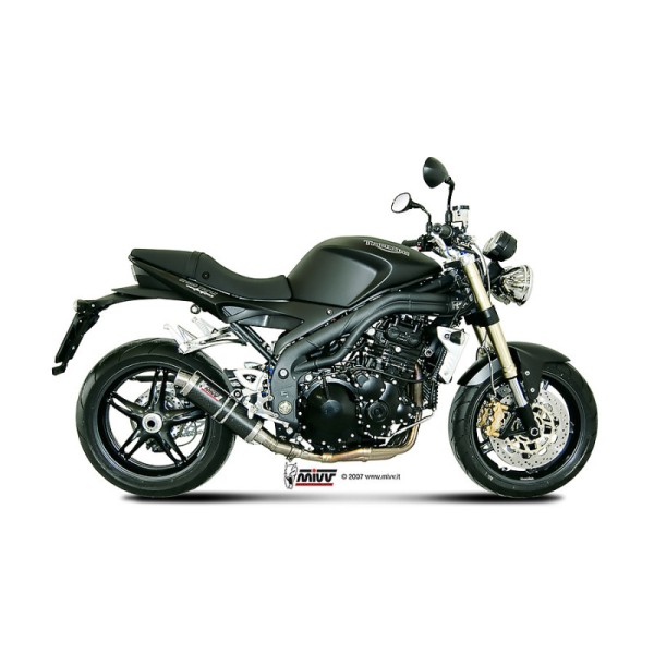 Mivv Slip-On GP carbon Triumph Speed Triple 2007-10