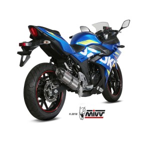 Mivv Slip-On Suono St. Steel con tapa carbono Suzuki GSX 250 R 2017-20