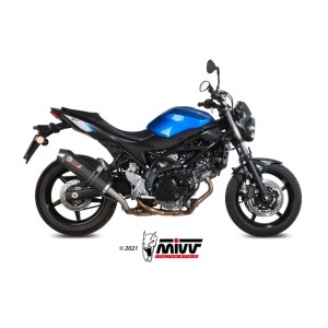 Mivv Slip-On Oval carbono con tapa carbono Suzuki SV 650 / X 2016-25