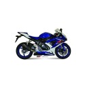 Mivv Slip-On Suono black con tapa carbono Suzuki GSX-R / GSX-R 750 600 2008-10