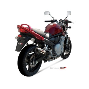 Mivv Slip-On Suono black con tapa carbono Suzuki GSF 650 Bandit 2007-15 / GSX 650 F 2008-15