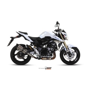 Mivv Slip-On Suono St. Steel con tapa carbono Suzuki GSR 750 2011-16