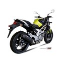 Mivv Slip-On Oval carbono con tapa carbono Suzuki Gladius 2009-15