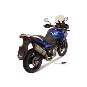 Mivv Full system 2x1 Suono St. Steel con tapa carbono Suzuki DL V-Strom 650 2004-06