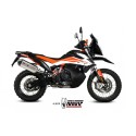 Mivv Slip-On Speed edge St. Steel con tapa carbono KTM 790 Adventure/R 19-25 / 890 Adventure/R 20-25