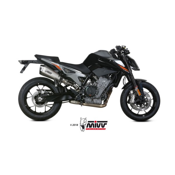 Mivv Slip-On Delta Race St. Steel KTM 790 Duke 2018-20 / 890 Duke 2020-25