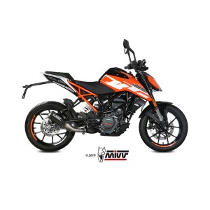 Mivv Slip-On Mk3 carbono KTM 125/390 Duke / RC 125/390 2017-20
