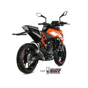 Mivv Slip-On Mk3 carbono KTM 125/390 Duke / RC 125/390 2017-20