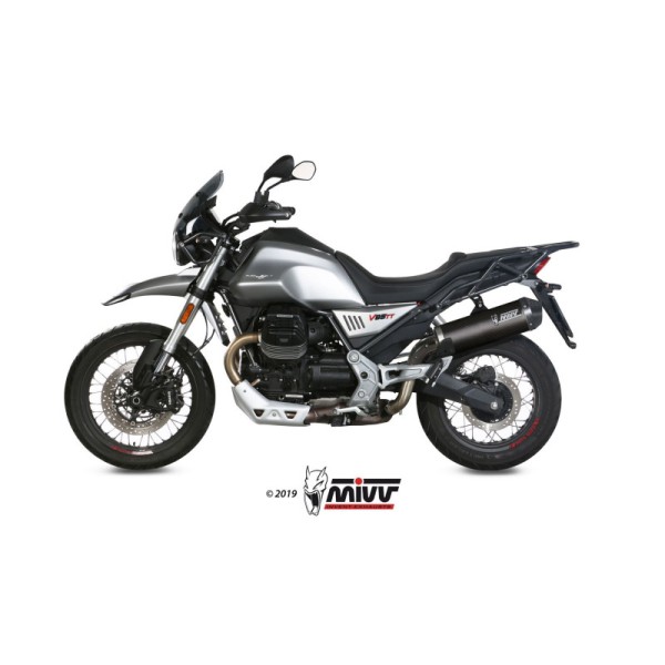Mivv Slip-On Oval carbono con tapa carbono Moto Guzzi V85 TT 2019-25