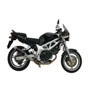 Mivv Slip-On GP black Suzuki SV 650 1999-02