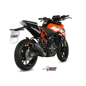 Mivv Slip-On Suono black con tapa carbono KTM 125/390 Duke / RC 125/390 2017-20