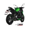 Mivv Slip-On Double Gun Black Kawasaki Z900 2020-24