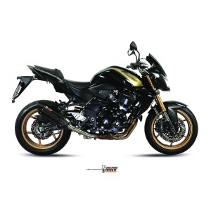 Mivv Slip-On Suono black con tapa carbono Kawasaki Z750 R 2011-14