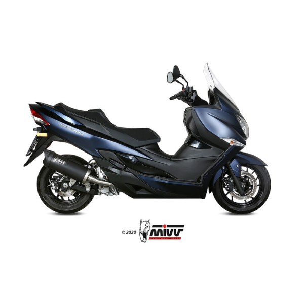 Mivv Slip-On Mover black Suzuki Burgman 400 2017-20