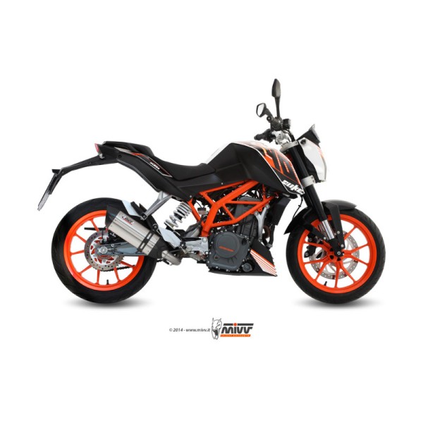 Mivv Full system 1x1 Suono St. Steel con tapa carbono KTM 390 Duke 2013-16