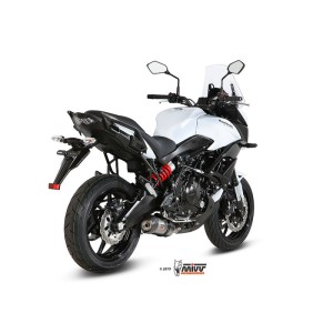 Mivv Full system 2x1 Oval titan con tapa carbono Kawasaki Versys 650 2015-22