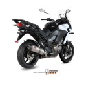 Mivv Slip-On Oval titan con tapa carbono Kawasaki Versys 1000 2015-18