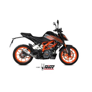 Mivv Slip-On Mk3 St. Steel KTM 125 Duke 2021-23