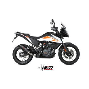 Mivv Slip-On Oval carbono con tapa carbono KTM 390 Adventure 2020-24