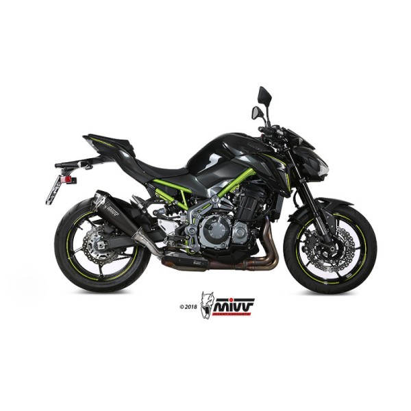 Mivv Slip-On Delta Race Black Kawasaki Z900 2017-19 / Z900 A2 (35 KW / 70 KW) 2017-25