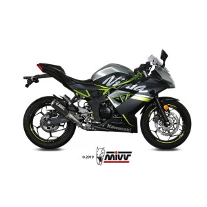 Mivv Slip-On Mk3 carbono Kawasaki Ninja 125 / Z125 2019-24