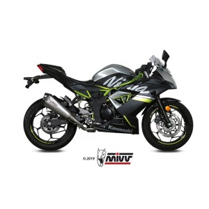 Mivv Tubo no kat (compatible con silenciadores Mivv y Originales) Kawasaki Ninja 125 / Z125 2019-24