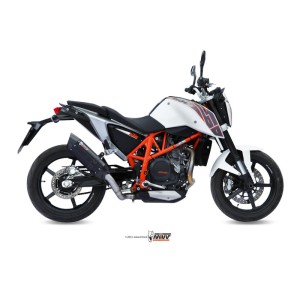 Mivv Slip-On Suono black con tapa carbono KTM 690 Duke 2012-18