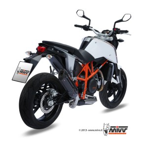 Mivv Slip-On Suono black con tapa carbono KTM 690 Duke 2012-18