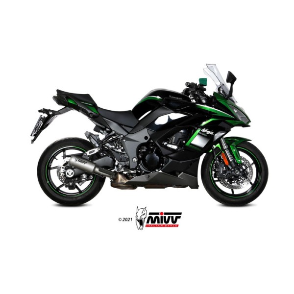 Mivv Slip-On Mk3 St. Steel Kawasaki Ninja 1000 SX / Tourer 2020-25