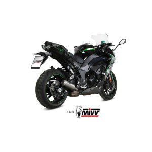 Mivv Slip-On Mk3 St. Steel Kawasaki Ninja 1000 SX / Tourer 2020-25