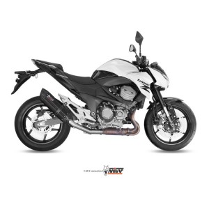 Mivv Slip-On Suono black con tapa carbono Kawasaki Z800 E 2013-16