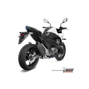 Mivv Slip-On Suono black con tapa carbono Kawasaki Z800 E 2013-16