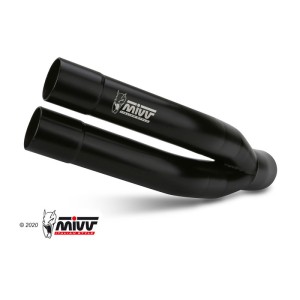 Mivv Slip-On Double Gun Black Kawasaki Z900 2017-19 / Z900 A2 (35 KW / 70 KW) 2017-25