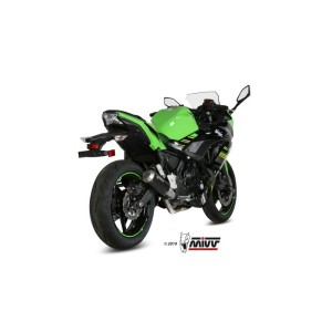 Mivv Full system 2x1 MK3 Black Kawasaki Ninja 650 / Z650 2017-23